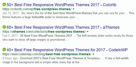 Searching for a WordPress Theme